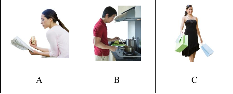 รูปตัวเลือก A B C ข้อ 8