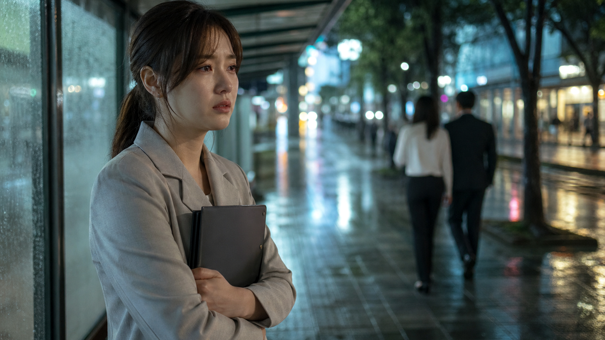หญิงสาวรู้สึกน้อยใจหลังถูกเพื่อนร่วมงานเข้าใจผิดในฉากซีรีส์จีน