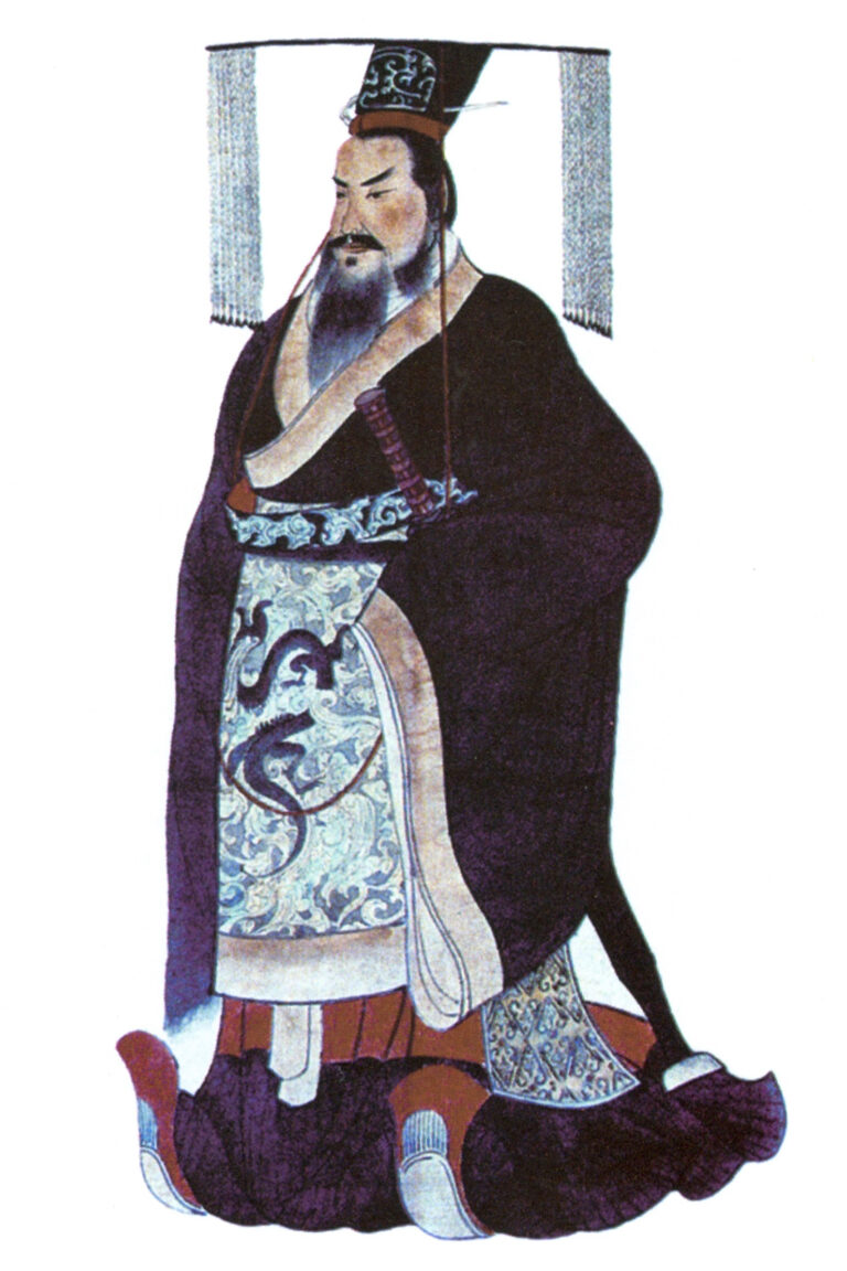 ภาพวาดเหมือนจิ๋นซีฮ่องเต้ 秦始皇 จาก Wikimedia Commons