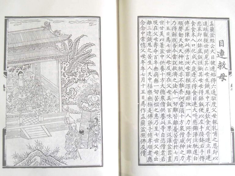 ภาพประกอบ 盂兰盆经 อวี๋หลานเผินจิง / พระสูตรอุลลัมพนะ