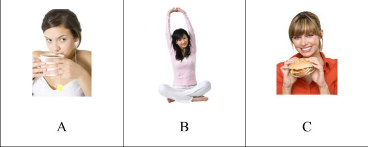 รูปตัวเลือก A B C ข้อ 6