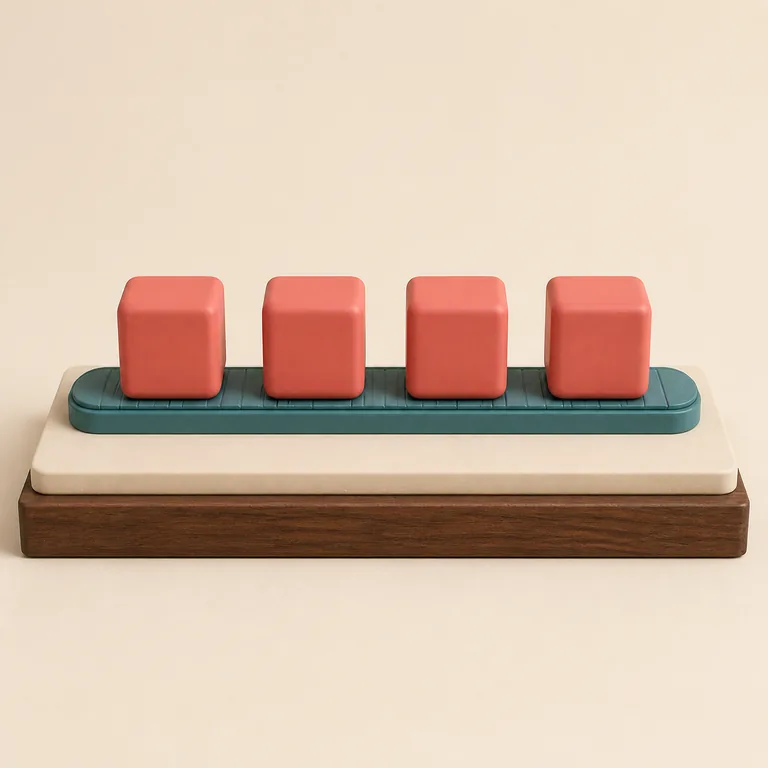 สายการผลิตจำลองหนึ่งสายมีโมดูลสี่ชิ้น เป็นภาพช่วยจำขนาดการผลิตของคำว่า 规模