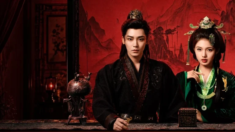 โหวหมิงฮ่าวและไอมี่ในภาพทางการของซีรีส์ ชะตารักกระดูกปักษา