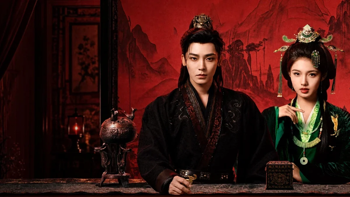 โหวหมิงฮ่าวและไอมี่ในภาพทางการของซีรีส์ ชะตารักกระดูกปักษา