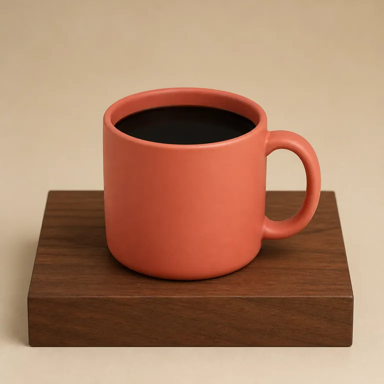 กาแฟดำหนึ่งถ้วย เป็นภาพช่วยจำความหมายรสขมของคำว่า 苦