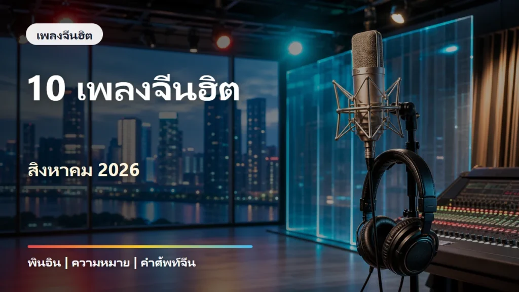 10 เพลงจีนฮิต สิงหาคม 2026