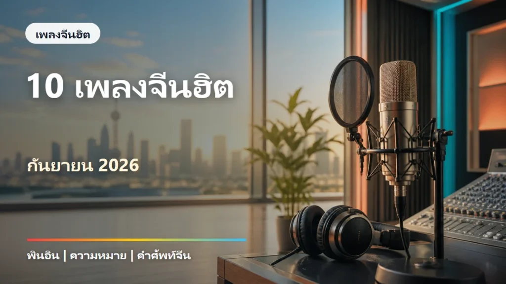 10 เพลงจีนฮิต กันยายน 2026