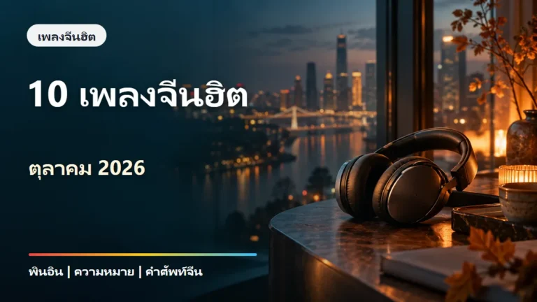 10 เพลงจีนฮิต ตุลาคม 2026 พร้อมพินอินและความหมาย